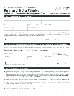 Rules for Farm Use Tags in West Virginia  Form