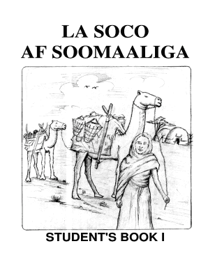 LaSoco Af Soomaaliga Students Book 1 by Joy Carter Somali Language Participatory Learning Somalicsc  Form