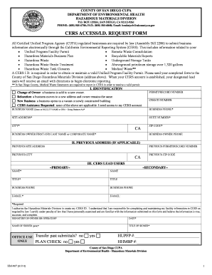 Cers Accessid Request Form
