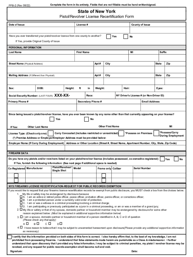  Nyc Gun Permit Application Form Fill Online, Printable 2022-2024