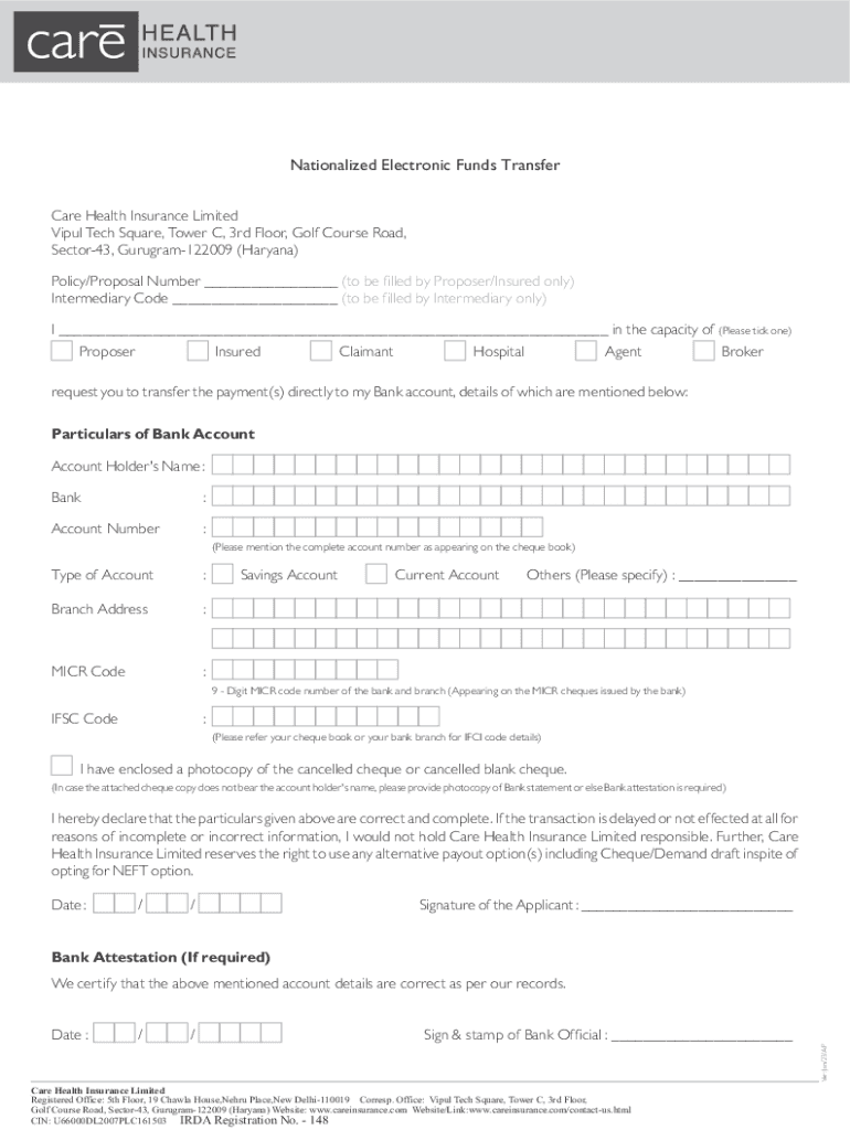 RELIGRE Health  Form