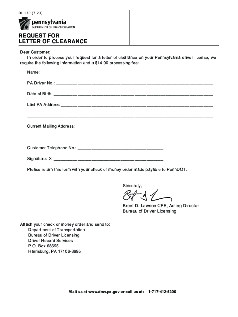 REQUEST for LETTER of CLEARANCE Cloudfront Net  Form