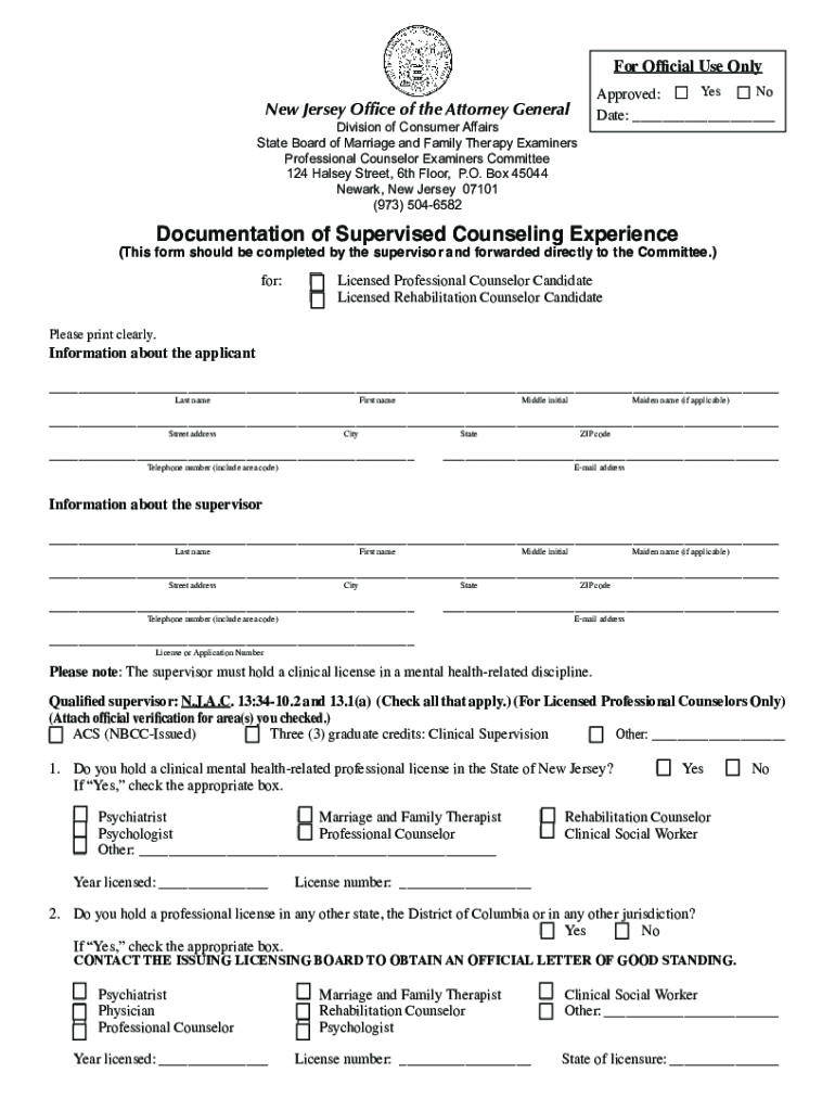  Proposed RegulationN J State Board of Marriage and 2018-2024