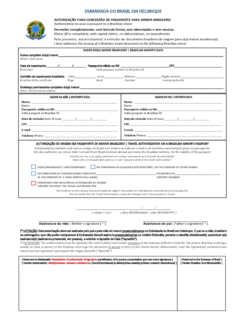  Autorizao Para Concesso De Passaporte Para Menor 2023-2024