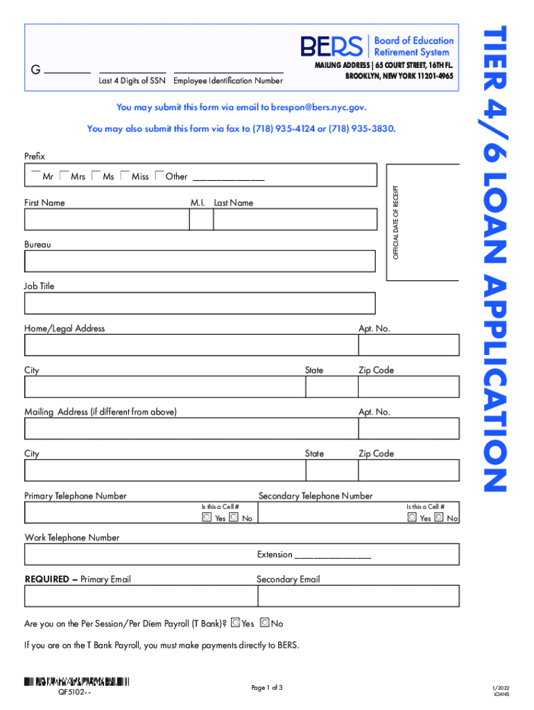  F302 Loan Application Tier 3, Tier 4 and Tier 6 Basic and 2022-2024