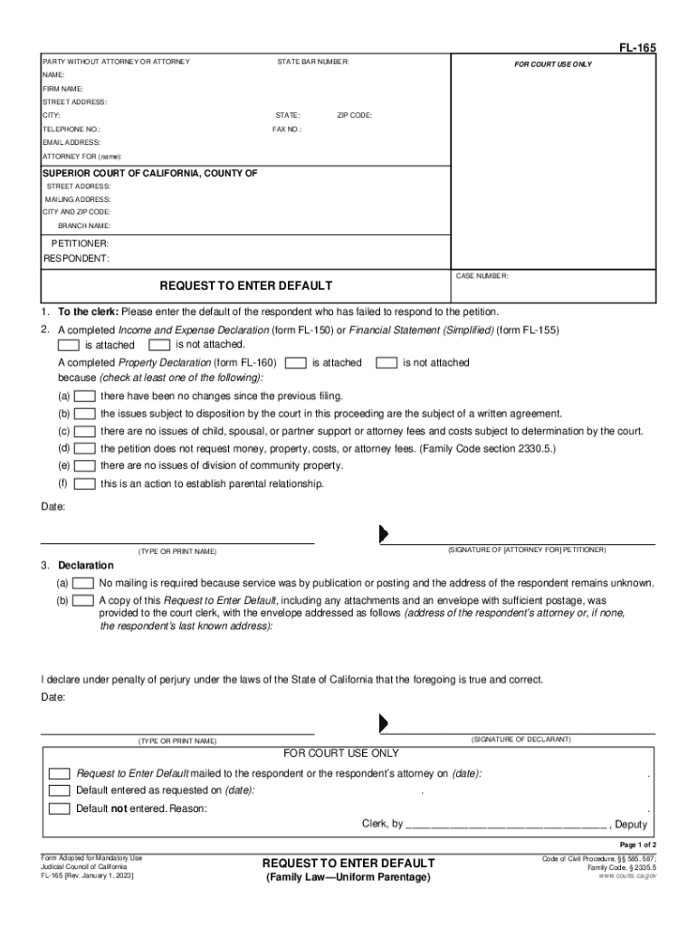 Response to Dissolution, Legal Separation or Nullity of  Form