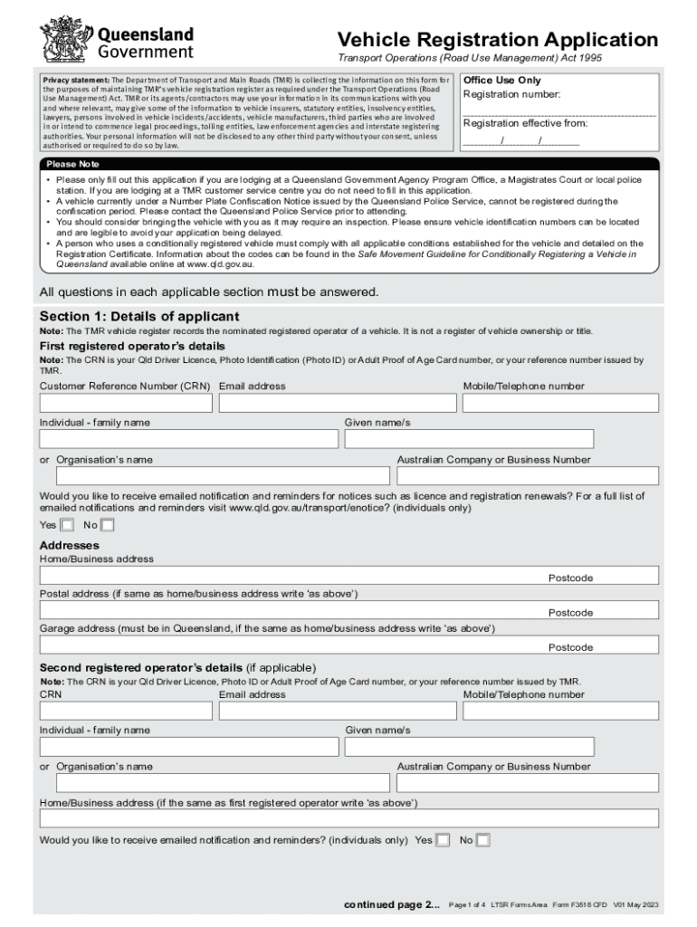 F3518CFD PDF Print Form Reset Form Vehicle Registration