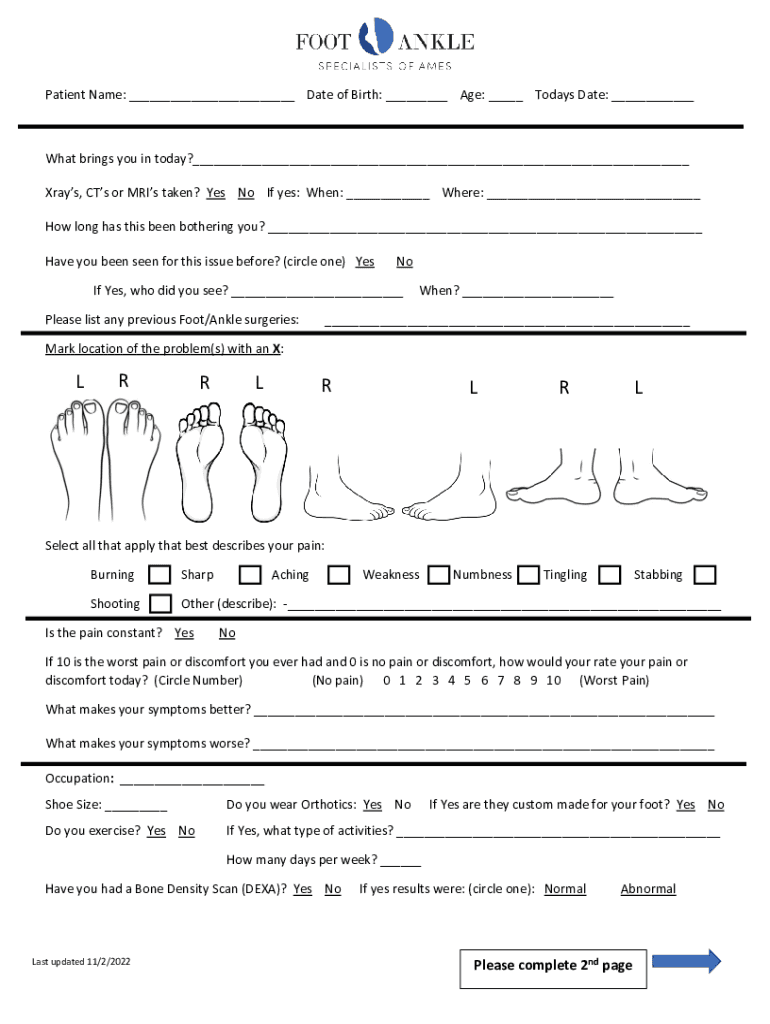 Osteopathic Consultation Form