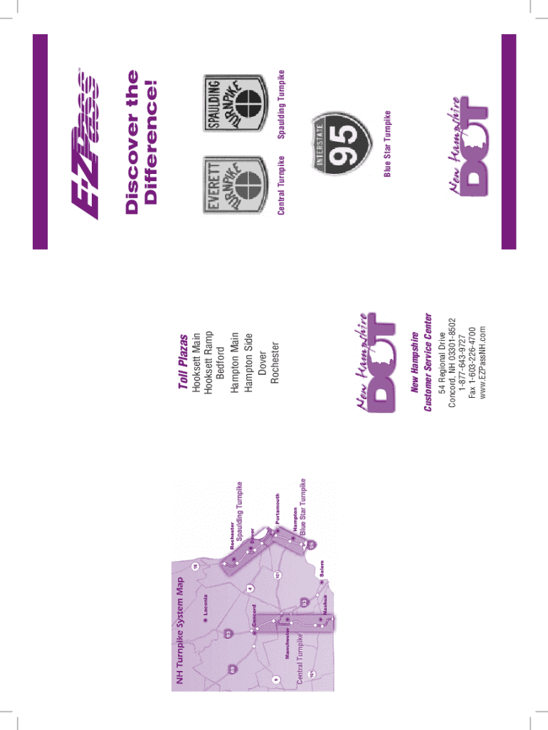 New Hampshire Toll Roads NH Toll Ways &amp;amp; Payment  Form