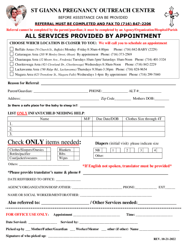 Fact Sheet Pregnancy CentersServing Women and  Form