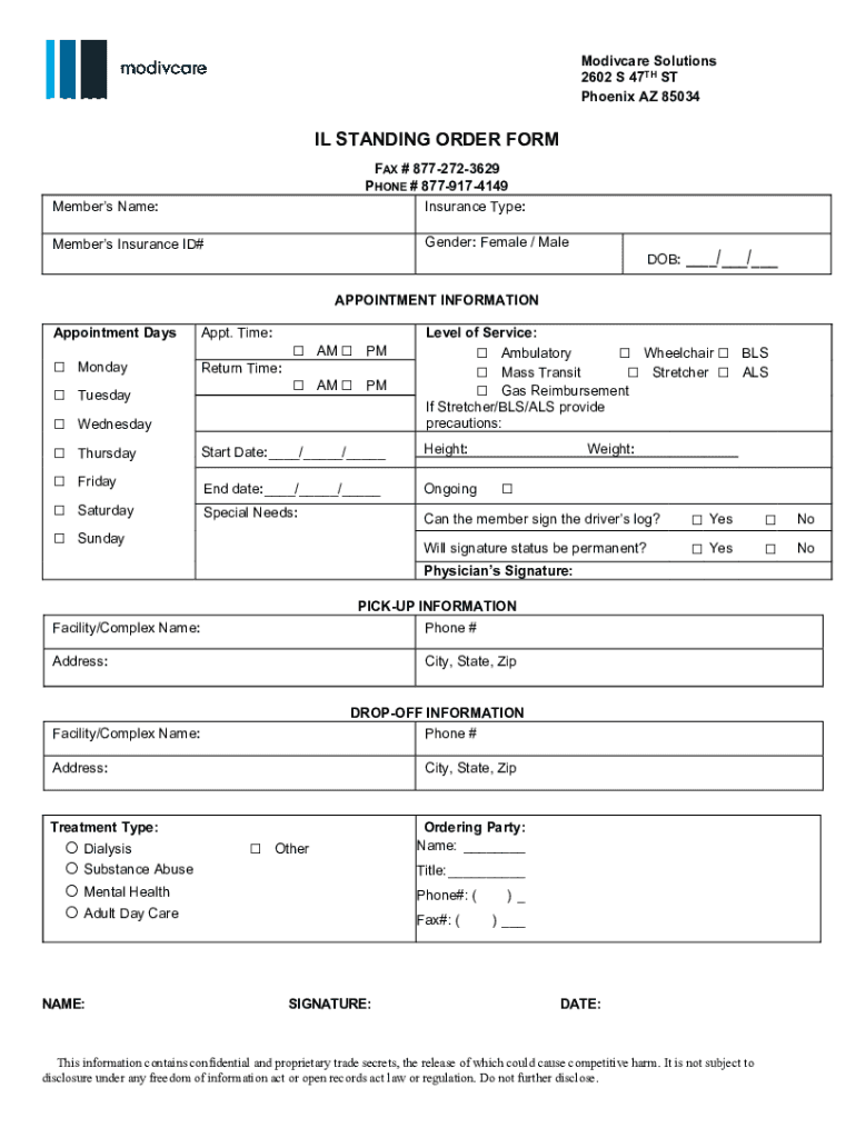  IL Standing Order Form 2021-2024