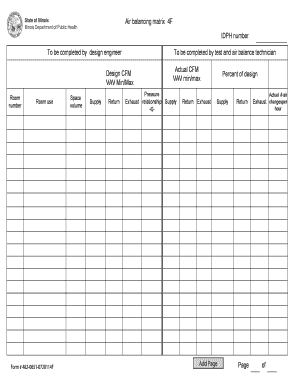 Blank 27hvac Test and Balance Report  Form