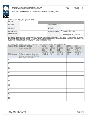 Tceq Form 20683