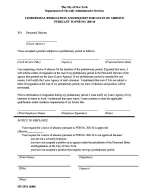 Form for PSB 200 10 Right to Former Position Form for PSB 200 10 Right to Former Position Nyc