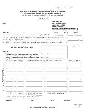 Arkansas Department of Workforce Services Forms