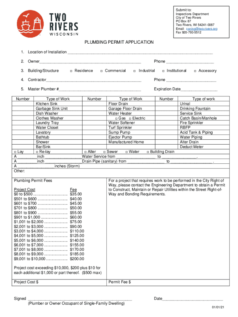 Two Rivers, WI 54241 0087  Form