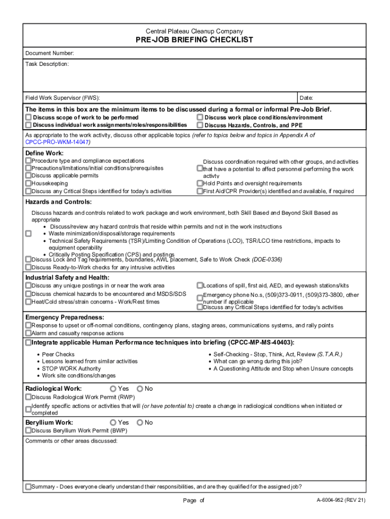 Independent Assessment of Conduct of Operations at the  Form