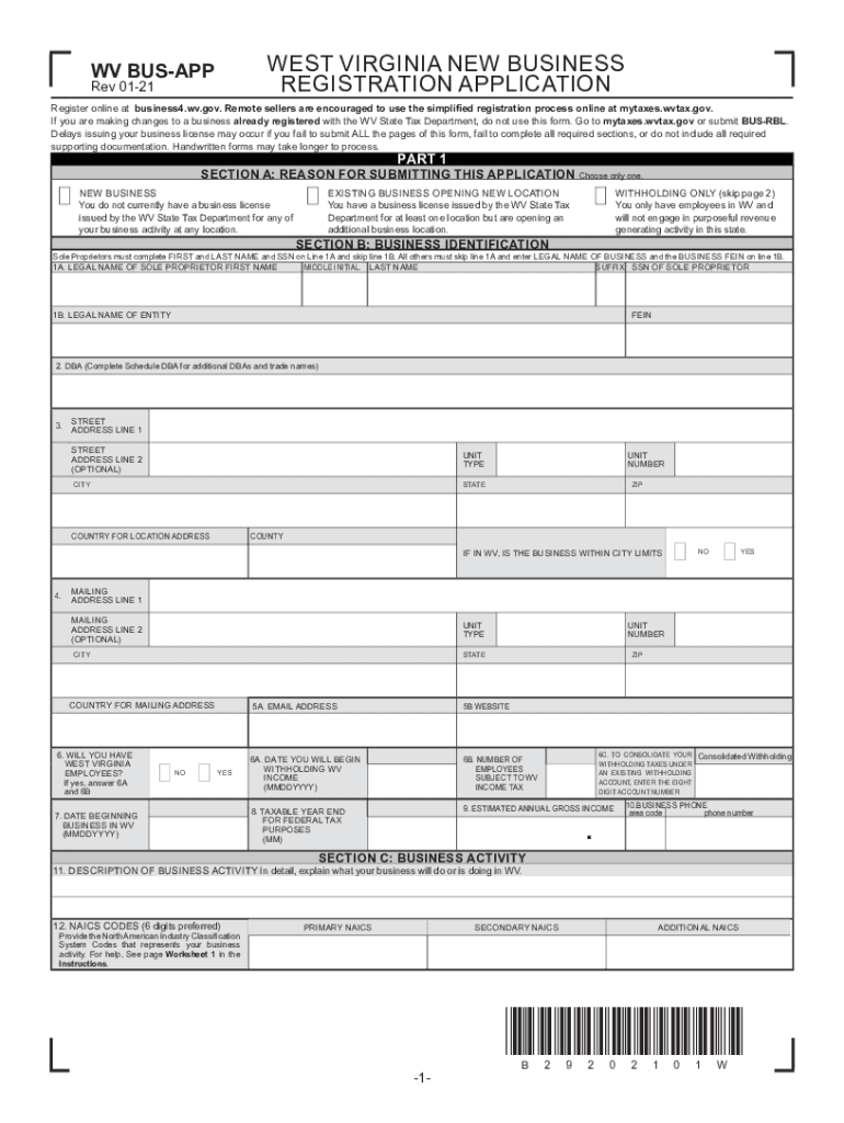  How to Register for a Sales Tax Permit in West Virginia 2021-2024