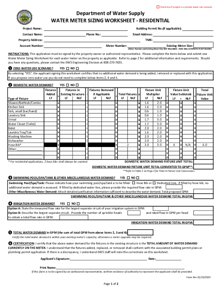 WATER SUPPLY PLAN Completeness Cross Walk PWS  Form