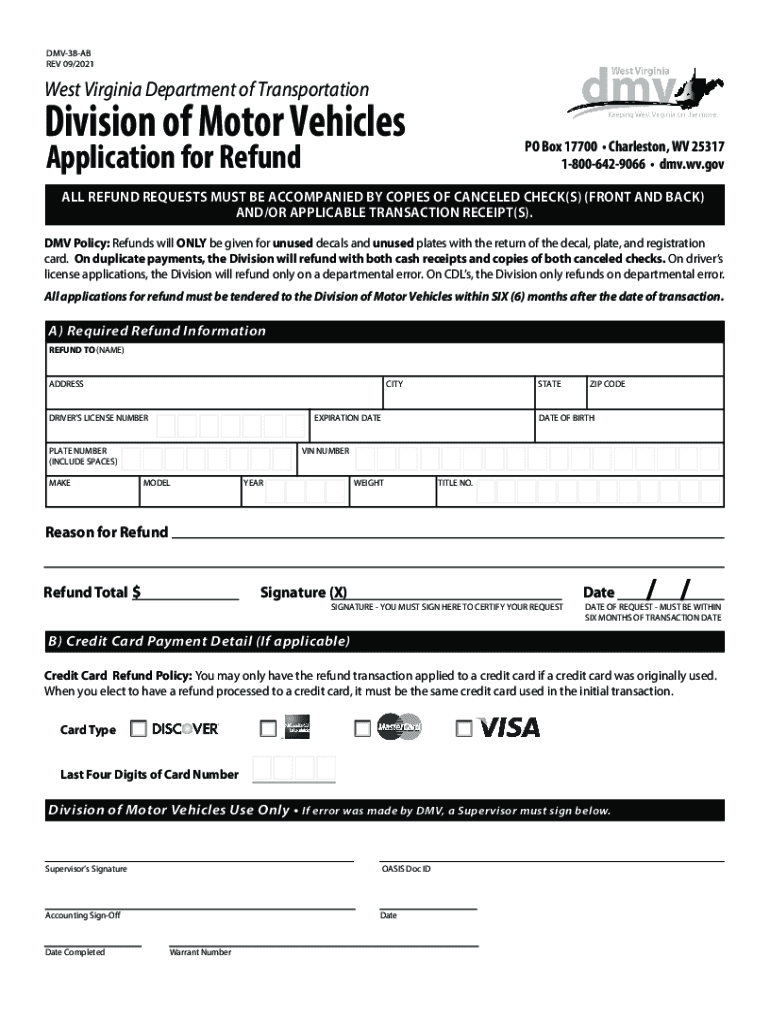  Wvdmv Gov Forms Fill Out and Sign Printable PDF 2021-2024
