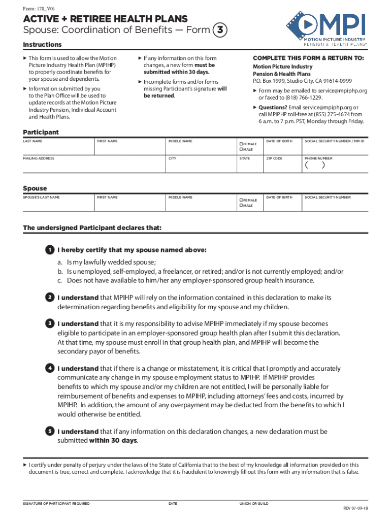  Motion Picture Industry Pension &amp;amp; Health Plans 2018-2024