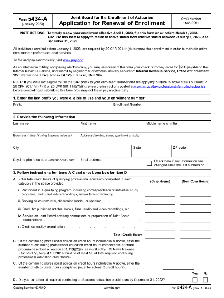  Form 5434 a Rev 1 2023