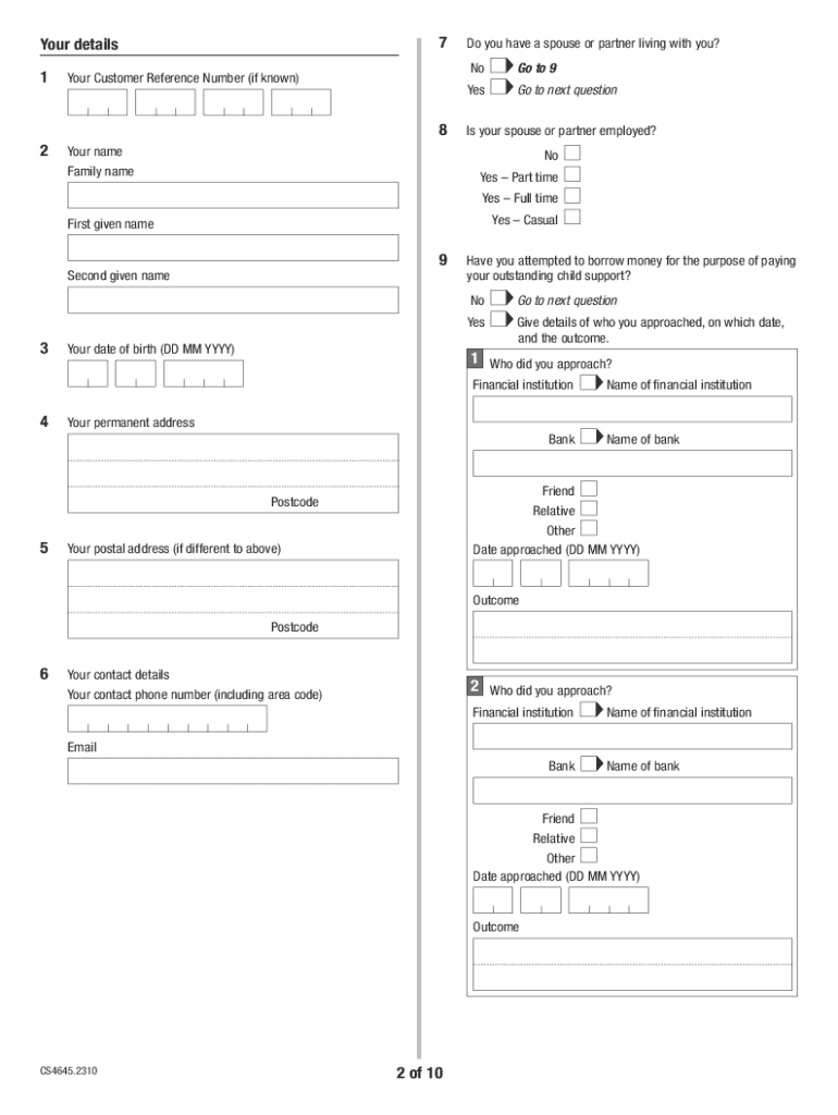  Statement of Financial Details for Debt Repayment CS4645 2023-2024