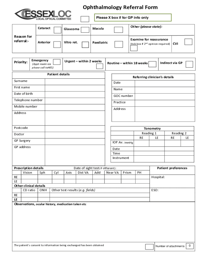  Referrals for Cataract and Action on Cataracts, Evidence 2019-2024