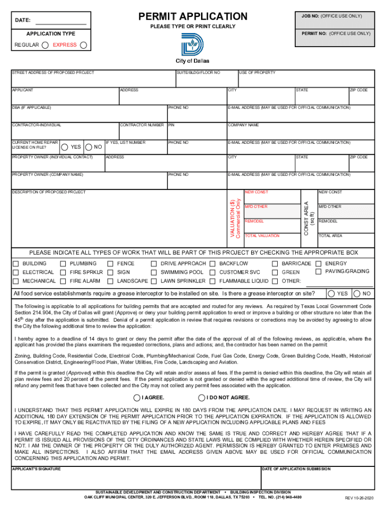  PERMIT NO OFFICE USE ONLY 2020-2024