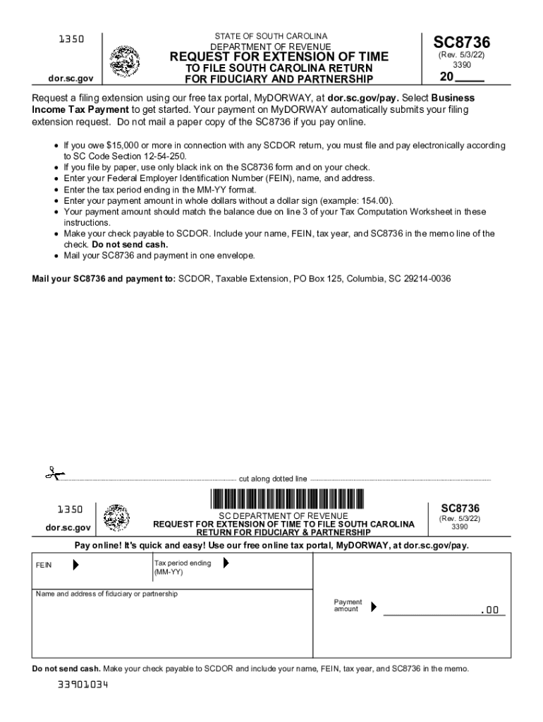 Fiduciary FAQ SC Department of Revenue  Form