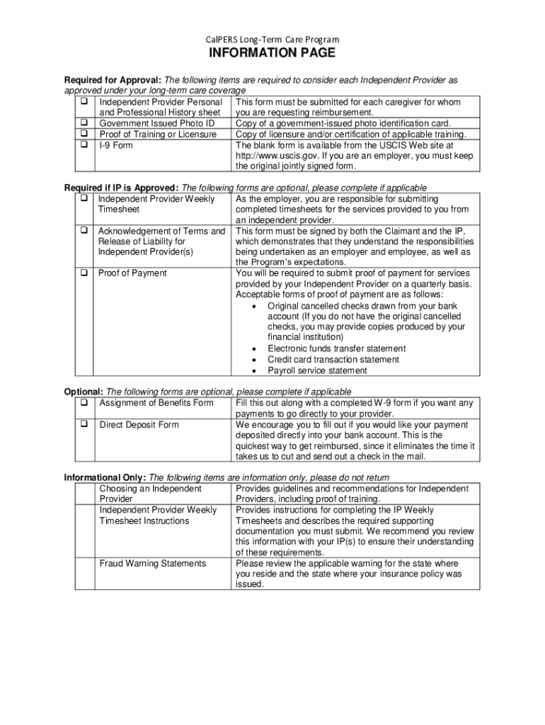  Calpers Long Term Care Form Fill Out and Sign Printable 2022-2024