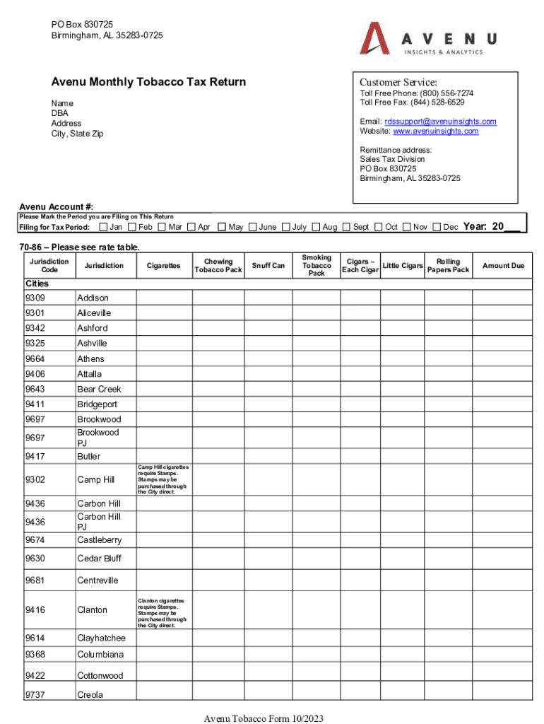  Microsoft Word Tobacco Tax Form 10272023 DOCX 2023-2024