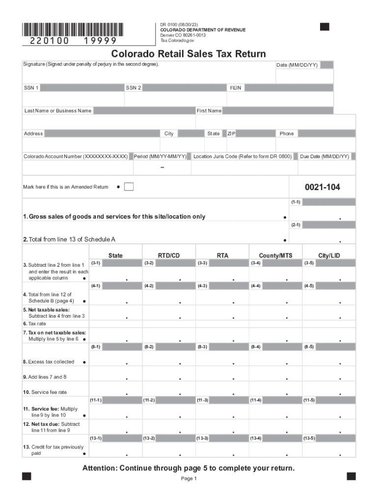 How to File the Colorado Retail Sales Tax Return YouTube  Form