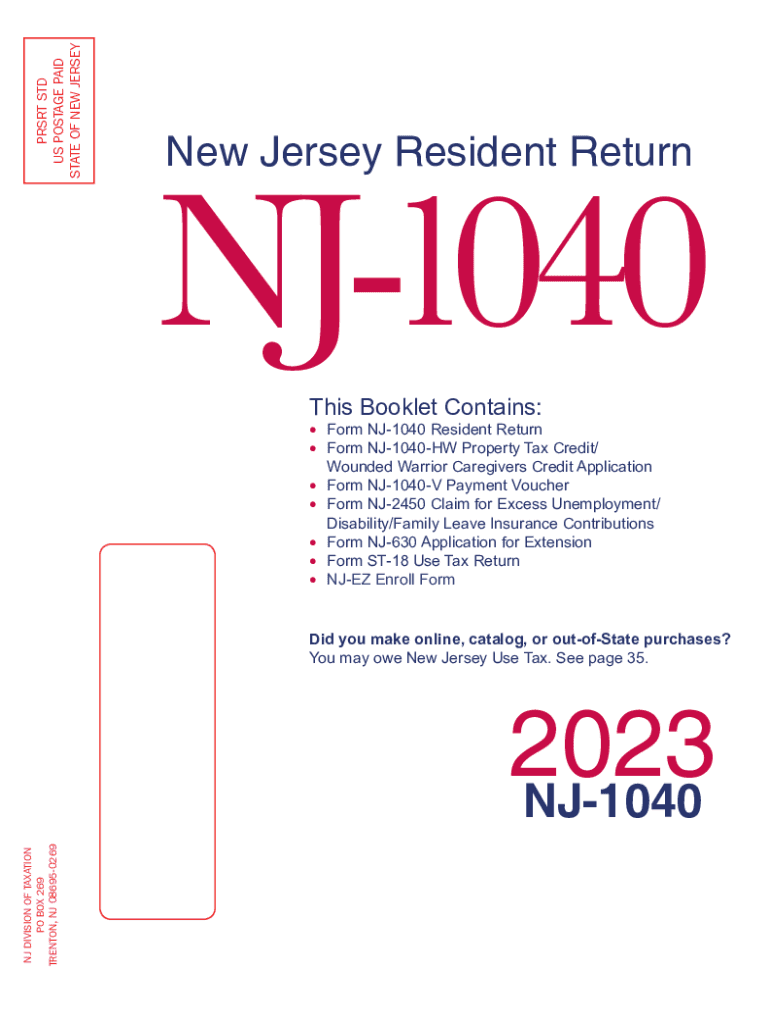 Instructions for the NJ 1040  Form