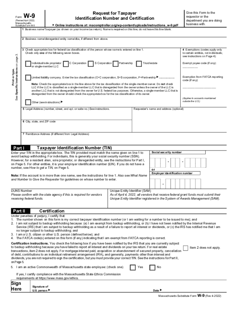  Form W9 Request for Taxpayer Identification and Certification 2009