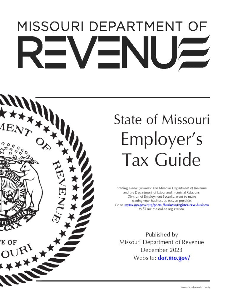 Quick Guide for New Employers Missouri Department of Labor  Form