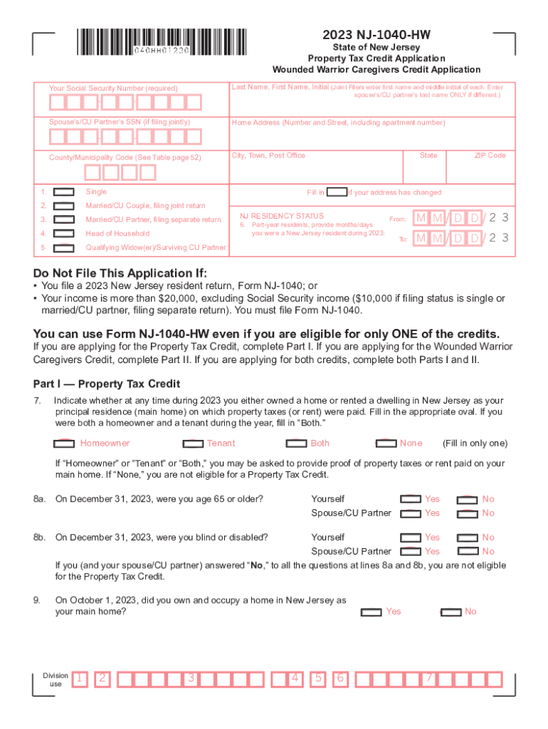  2024 NJ 1040 HW 2022