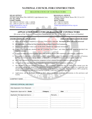 Blank Ncc Certificate  Form