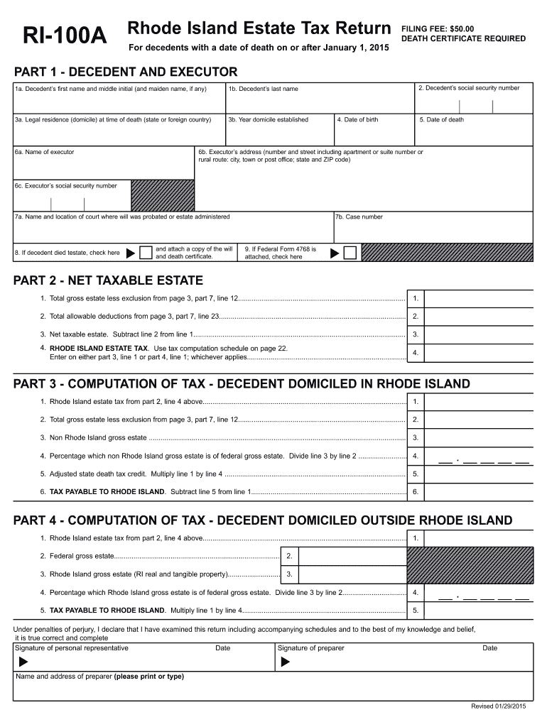 Get and Sign Ri Form 100a 2015