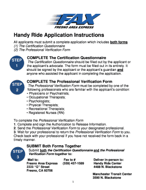 Dear Applicant Enclosed is a Copy of the Handy Ride Application  Form