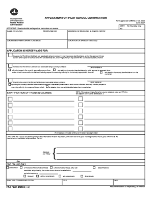 Faa Form 8420 8