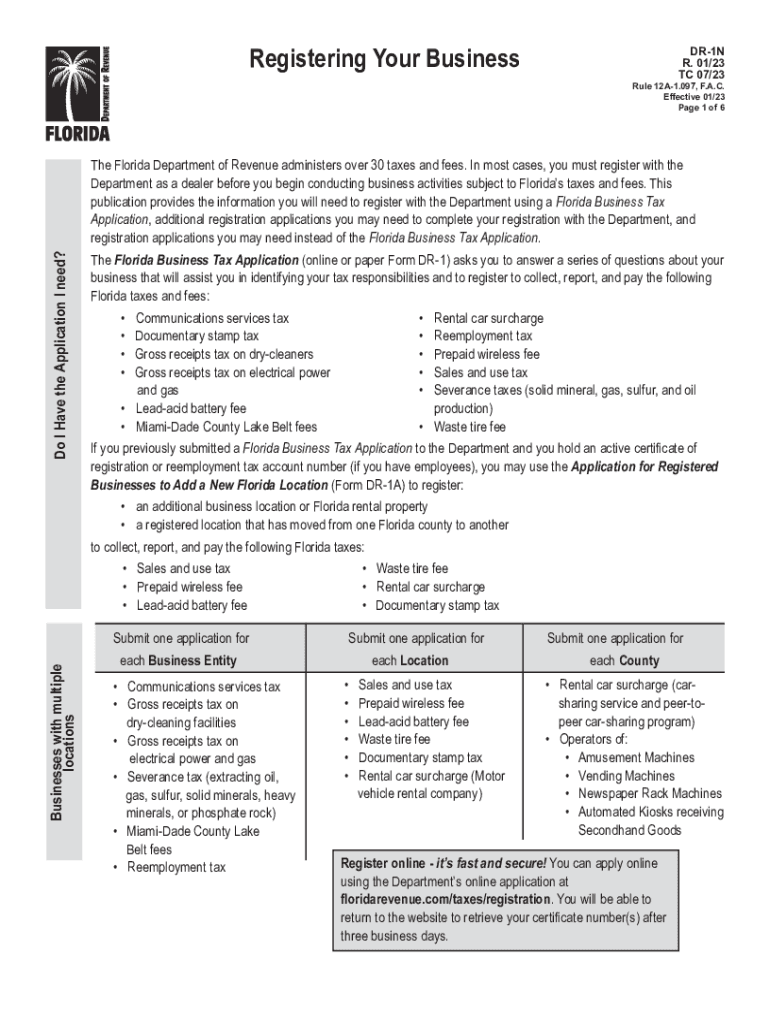  Registering Your Business DR 1N R 0123 TC 0723 2021-2024
