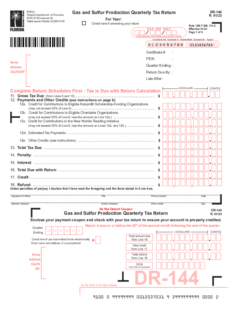  Mail to Florida Department of Revenue 5050 W Tenn 2022