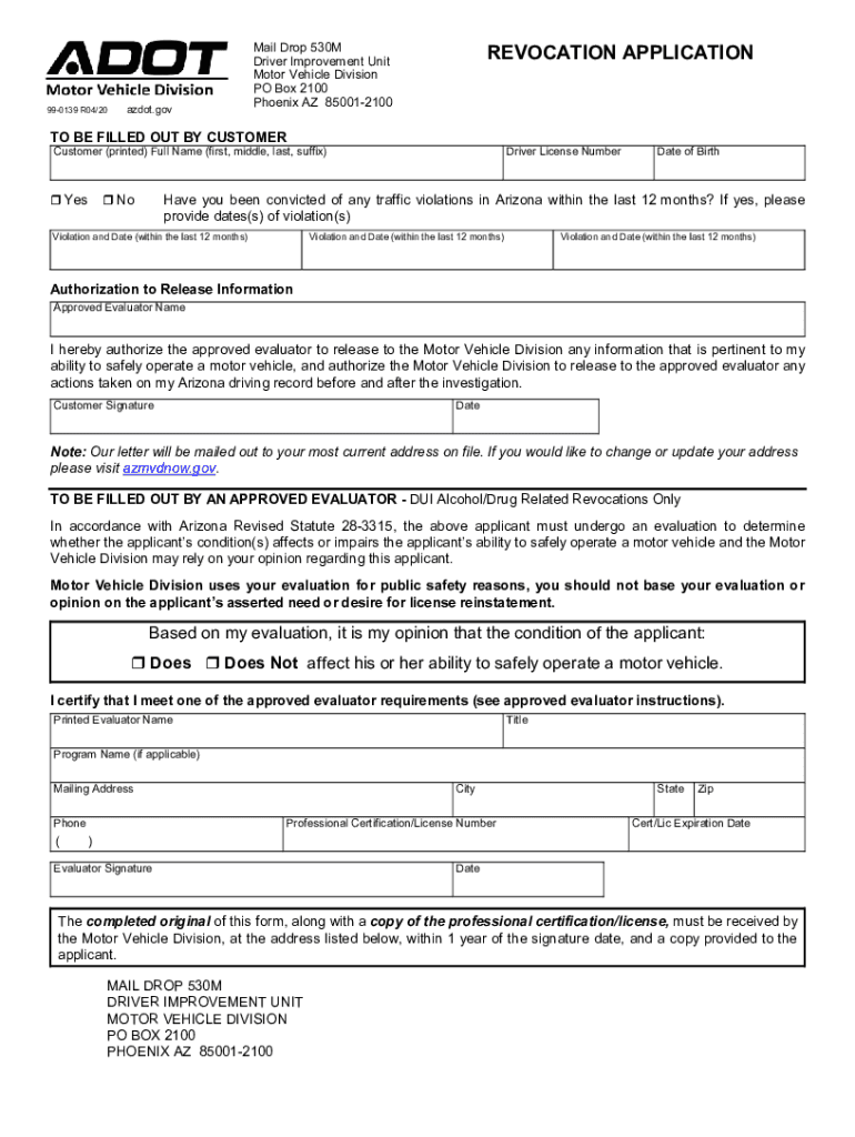  Form AZ DoT 99 0139 Fill Online, Printable, Fillable 2012-2024
