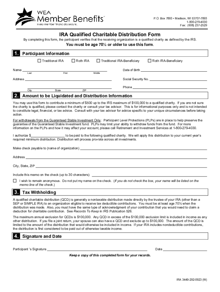  by Completing This Form, the Participant Verifies that the Receiving Organization is a Qualified Charity as Defined by the IRS 2023-2024