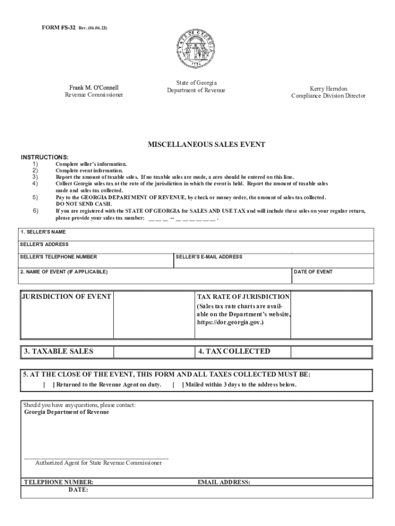 Georgia Department of Revenue Compliance Division  Form