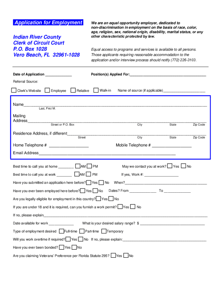Gabby Rothman for St Lucie County Tax Collector  Form