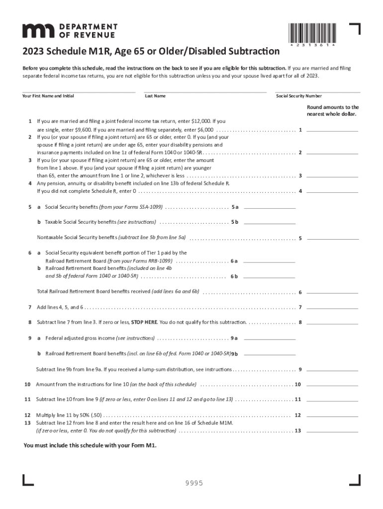 M1R Taxes State Mn Us  Form