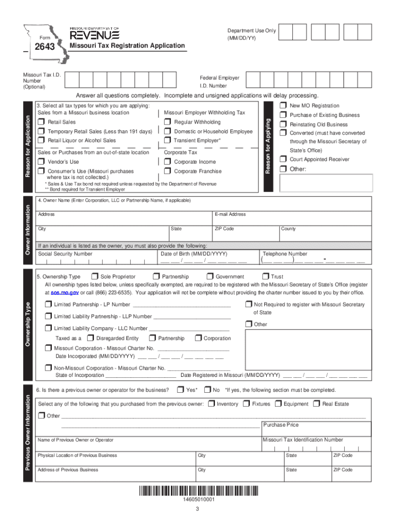 Taxpayer Guide Missouri Department of Revenue MO Gov  Form