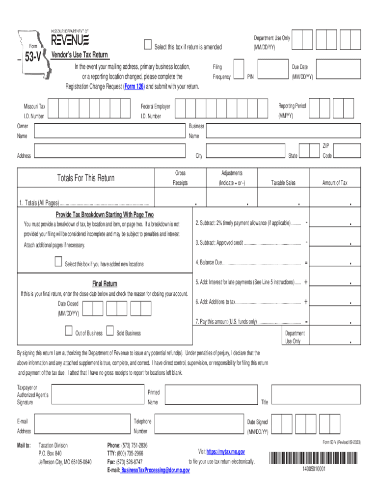 Mo V Tax  Form